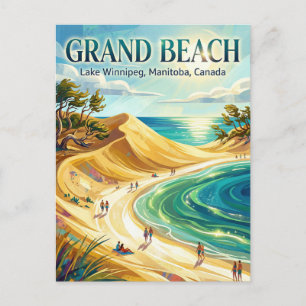 Cartão Postal Grand Beach Canadá