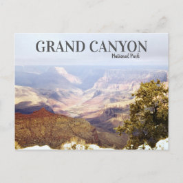 Cartão Postal Grand Canyon Antigo Retro Viagem Paisagem Deserto