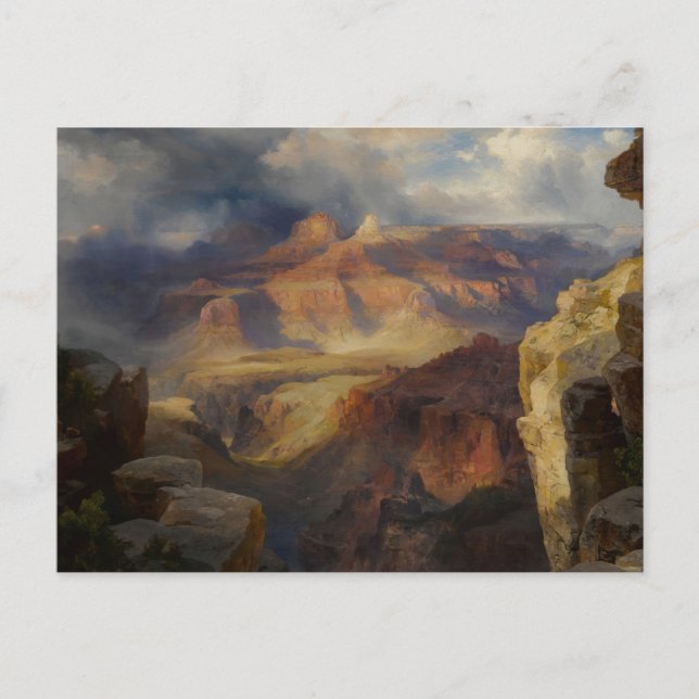 Cartão Postal Grand Canyon, Arizona de Thomas Moran (Frente)