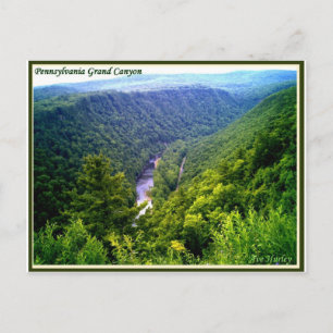 Cartão Postal Grand Canyon da Pensilvânia no verão