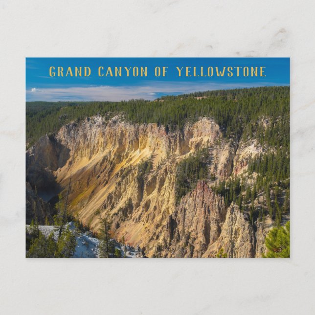 Cartão Postal Grand Canyon do Yellowstone (Frente)