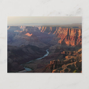 Cartão Postal Grand Canyon e Colorado River na Arizona