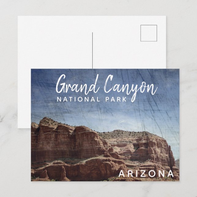 Cartão Postal Grand Canyon National Park Arizona Vintage (Frente/Verso)