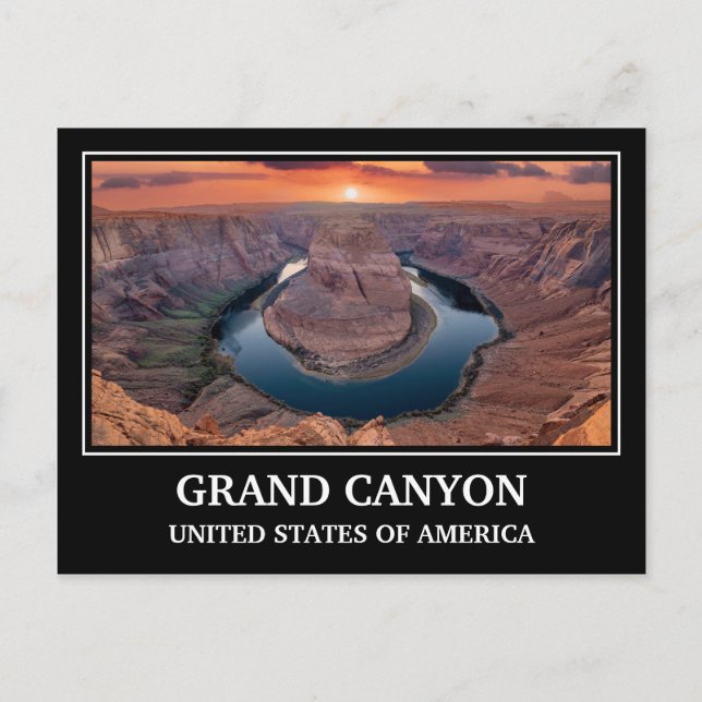 Cartão postal Grand Canyon USA (Frente)