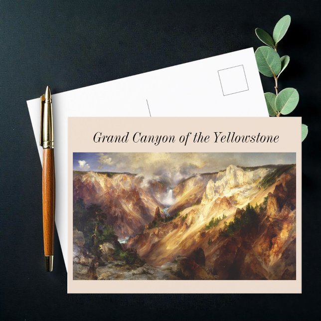 Cartão Postal Grand Canyon -Yellowstone por Thomas Moran (Criador carregado)