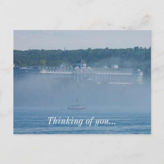 Cartão Postal Grand Hotel Através Do Nevoeiro (Frente)