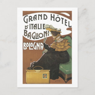 Cartão Postal Grand Hotel d'Italie Baglioni Bologna