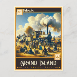 Cartão Postal Grand Island, Nebraska | Vintage