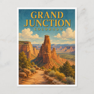 Cartão Postal Grand Junction Colorado Monumento Colorado GeoSaga