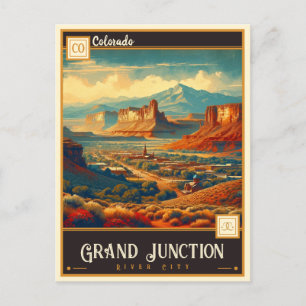 Cartão Postal Grand Junction, Colorado   Vintage