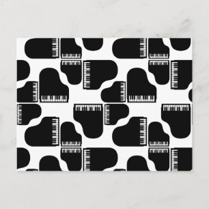 Cartão Postal Grand Pianos Music Themed Piano Art PERSONALT COLO