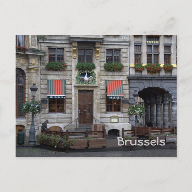 Cartão Postal Grand Place, Bruxelas (Frente)