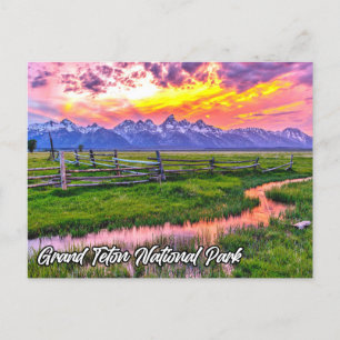 Cartão Postal Grand Teton National Park, Wyoming
