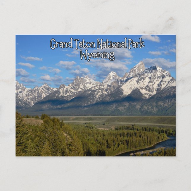 Cartão postal Grand Teton National Park Wyoming (Frente)