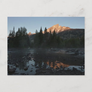Cartão Postal Grand Teton Sunrise em Cottonwood Creek
