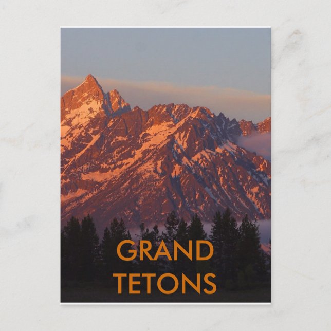 Cartão Postal Grand Tetons (Frente)