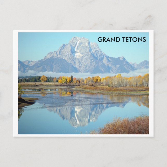 Cartão Postal Grand Tetons no outono - Cartão-postal (Frente)