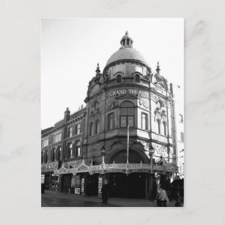 Cartão Postal Grand Theater Blackpool B/W