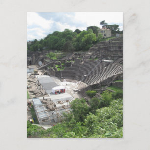 Cartão Postal Grand Theater, Lyon Amphitheater, Roman França