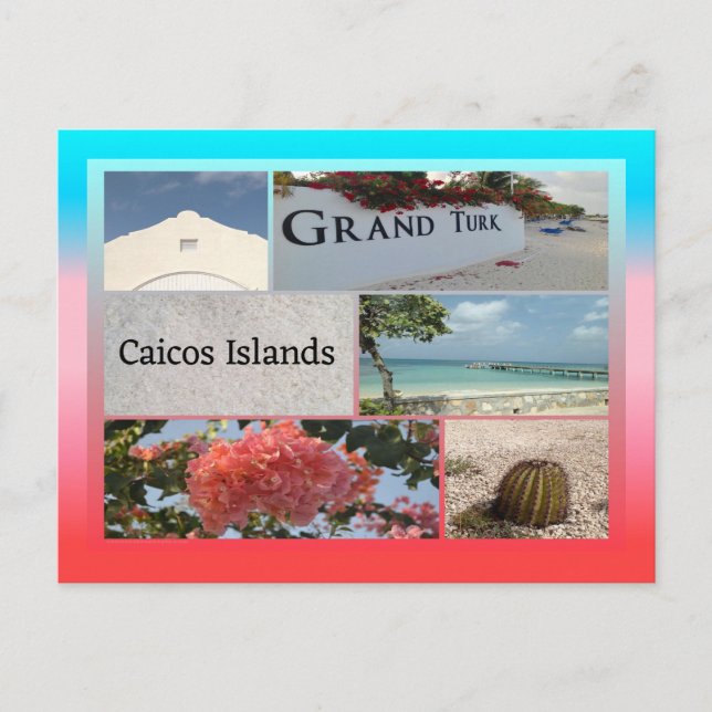 Cartão Postal Grand Turks e Caicos (Frente)