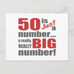 Cartão Postal Grande 50º aniversário