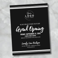 Grande abertura de negócio de logotipo