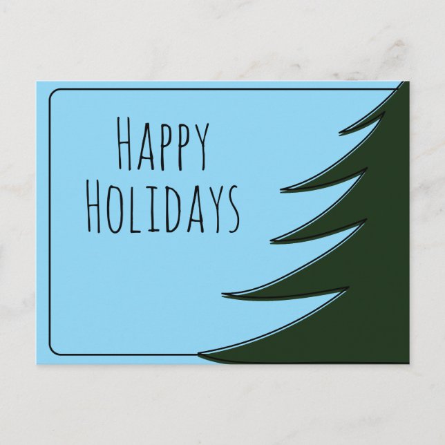 Cartão Postal Grande Árvore de Natal (Frente)