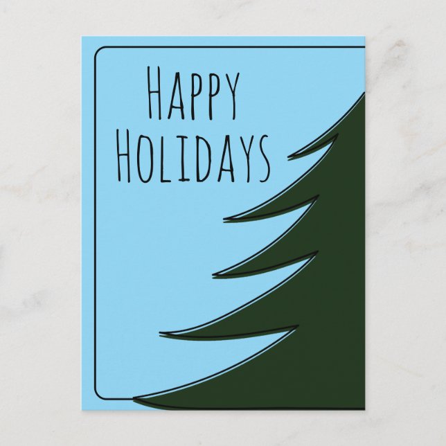 Cartão Postal Grande Árvore de Natal (Frente)