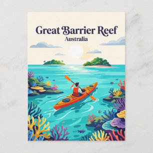 Cartão Postal Grande Barreira de Coral Austrália