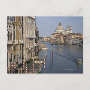 Cartão Postal Grande Canal e Papais noeis Maria Della Salute Igr