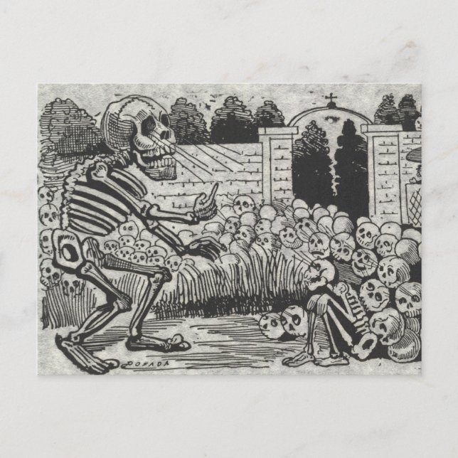 Cartão Postal Grande Caveira Elétrica (Frente)