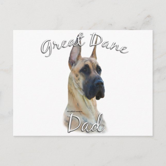 Cartão Postal Grande Dane (brindle) Mãe 2 (Frente)