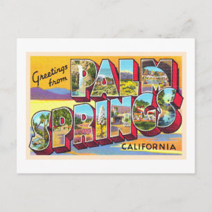 Cartão postal grande de Palm Springs Califórnia CA