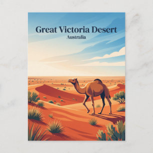 Cartão Postal Grande Deserto Vitória Austrália