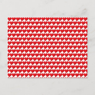 Cartão Postal Grande Dia de os namorados branco padrão de Cora