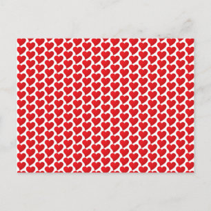 Cartão Postal Grande Dia de os namorados branco padrão de Cora