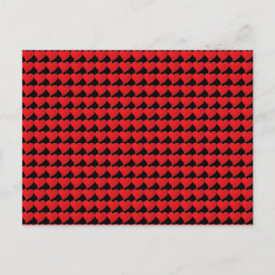 Cartão Postal Grande Dia de os namorados preto de Corações Ver