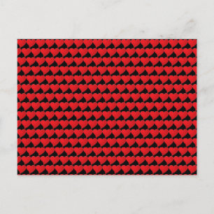 Cartão Postal Grande Dia de os namorados preto de Corações Ver