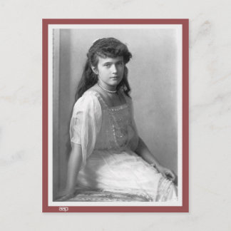 Cartão Postal Grande Duquesa Anastasia Nikolaevna da Rússia 1914