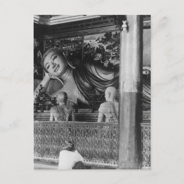 Cartão Postal Grande estátua de Buda na Tailândia (Frente)