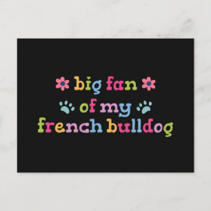 Cartão Postal Grande fã do meu Bulldogue Francês
