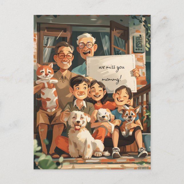 Cartão Postal Grande Família (Frente)