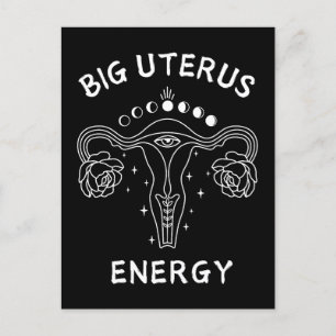 Cartão Postal Grande Feminista da Energia do Útero
