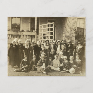 Cartão Postal Grande Grupo de Mulheres 1920 Foto