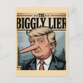 Cartão Postal Grande Mentiroso Trump