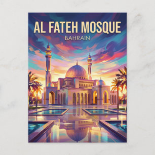 Cartão Postal Grande Mesquita Al Fateh Bahrein