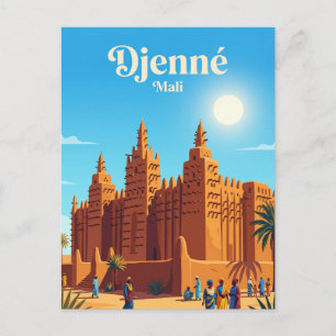 Cartão Postal Grande Mesquita de Djenné Mali