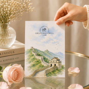 Cartão Postal Grande Muralha China Arquitetura Paisagem Viagem