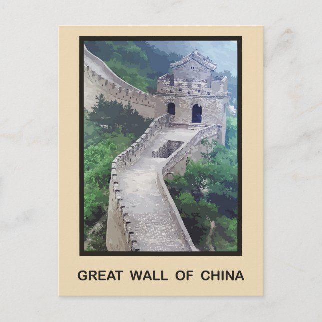 Cartão Postal Grande Muralha de China (Frente)