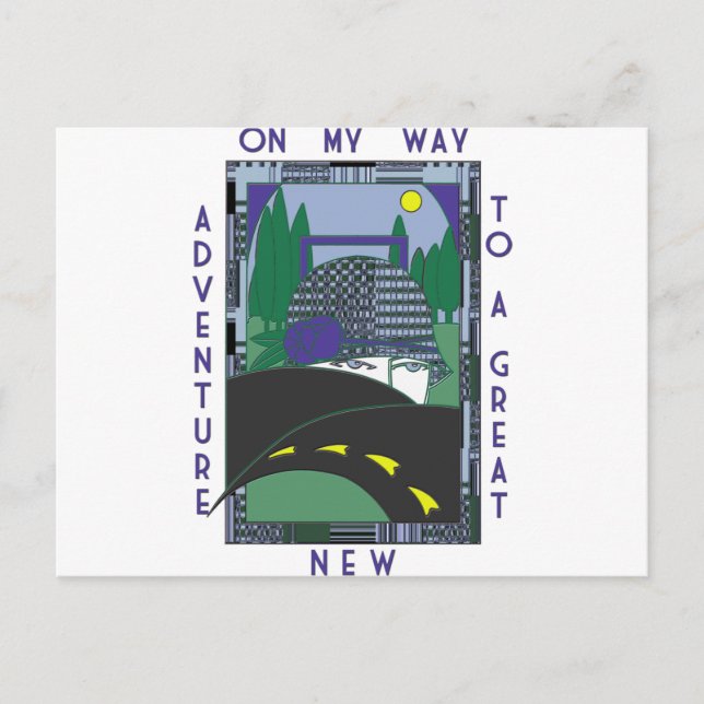 Cartão Postal Grande Nova Aventura Deco (Frente)